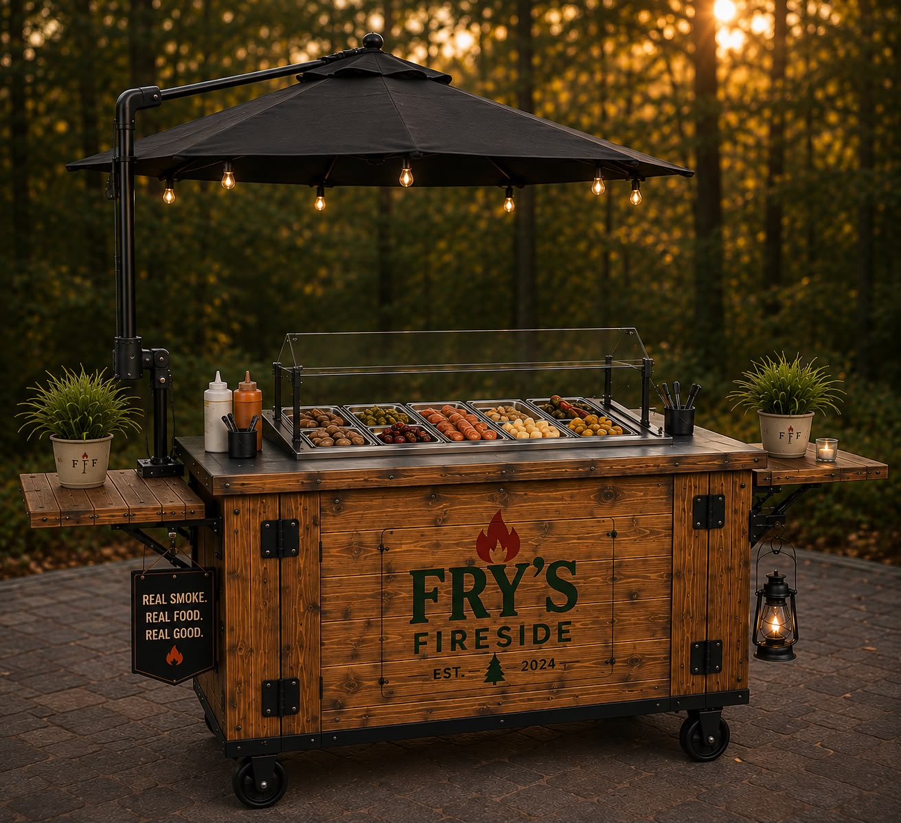 Fry's Fireside Meat Snacks Station